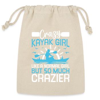 Crazy Kayak girl like a normal girl but so much cr - Reusable Gift Bag - Natural - Front
