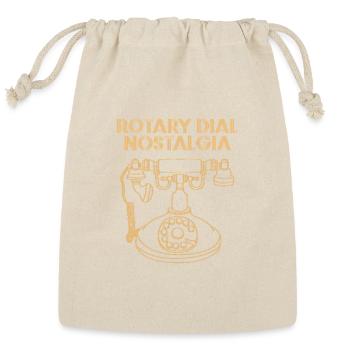 Antique Collection Rotary Phone - Reusable Gift Bag - Natural - Front