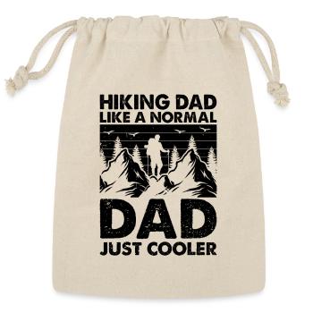 Hiking Dad like a normal Dad just cooler - Hiking  - Reusable Gift Bag - Natural - Front