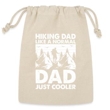Hiking Dad like a normal Dad just cooler - Daddy H - Reusable Gift Bag - Natural - Front