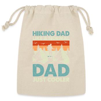 Hiking Dad like a normal Dad just cooler - Hiking  - Reusable Gift Bag - Natural - Front