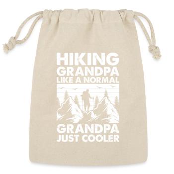Hiking grandpa like a normal grandpa just cooler - Reusable Gift Bag - Natural - Front