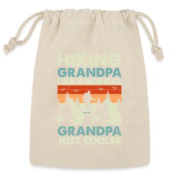 Hiking grandpa like a normal grandpa just cooler - Reusable Gift Bag - Natural - Front