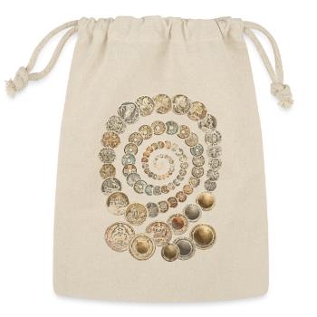 Coin collector Numismatist - Reusable Gift Bag - Natural - Front