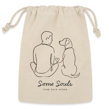 some souls find each other - Reusable Gift Bag - Natural - Front