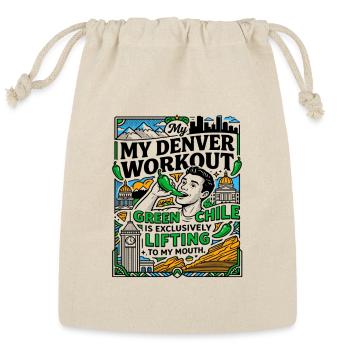 My Denver Workout Green Chile Lifting - Reusable Gift Bag - Natural - Front