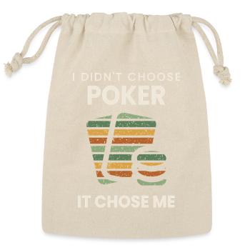 Funny Poker Shirt Card Player Gift Idea - Reusable Gift Bag - Natural - Front