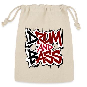 Drum and Bass - Reusable Gift Bag - Natural - Front