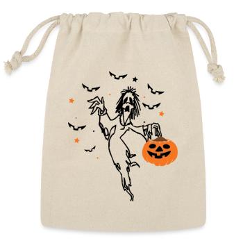 ghost_hallowen - Reusable Gift Bag - Natural - Front