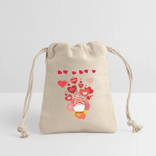 Design wrapped in love hearts, vibrating in love. - Reusable Gift Bag