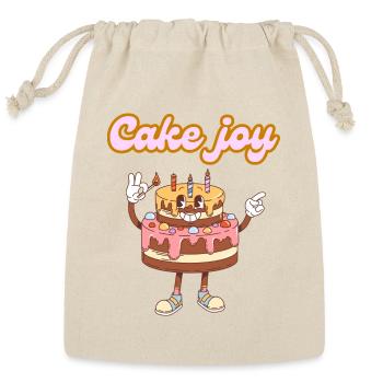 Cake joy - Reusable Gift Bag - Natural - Front