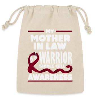 Sickle Cell Awareness Warrior Supporter Survivor - Reusable Gift Bag - Natural - Front