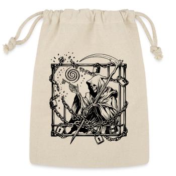 The Key Was Always Yours Gothic Skull shirt - Reusable Gift Bag - Natural - Front