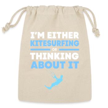 Kitesurfing Summer Kitesurfer - Reusable Gift Bag - Natural - Front