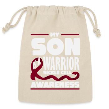 Sickle Cell Awareness Warrior Supporter Survivor - Reusable Gift Bag - Natural - Front