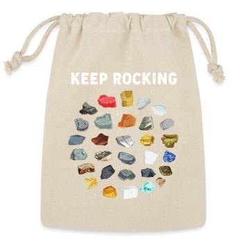 Rock Collecting Geology Rockhound - Reusable Gift Bag - Natural - Front