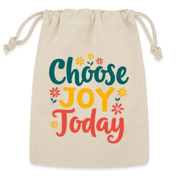 Choose Joy Today - Reusable Gift Bag - Natural - Front