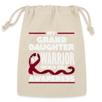 Sickle Cell Awareness Warrior Supporter Survivor - Reusable Gift Bag - Natural - Front