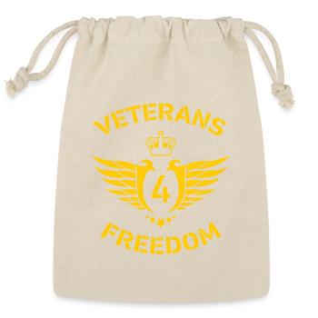 Veterans For Freedom Canada - Reusable Gift Bag - Natural - Front