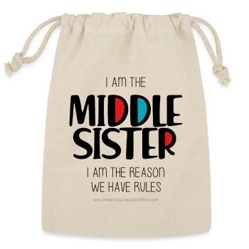 Middle Sister - Reusable Gift Bag - Natural - Front