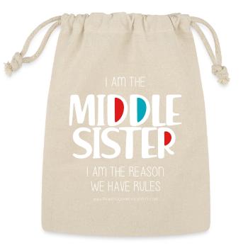 Middle Sister - Reusable Gift Bag - Natural - Front