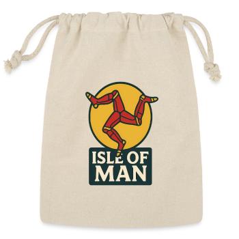 Isle of Man Three-Legged Emblem - Unique Design - Reusable Gift Bag - Natural - Front