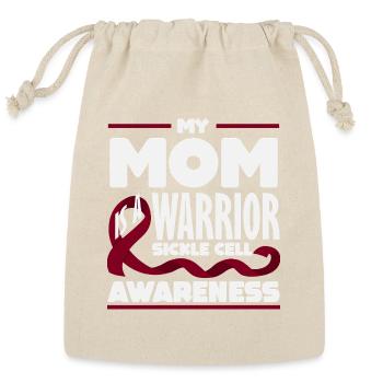 Sickle Cell Awareness Warrior Supporter Survivor - Reusable Gift Bag - Natural - Front