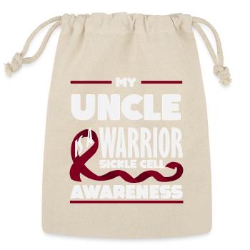 Sickle Cell Awareness Warrior Supporter Survivor - Reusable Gift Bag - Natural - Front