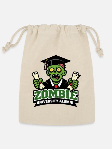 Zombie University Alumni - Reusable Gift Bag - Natural