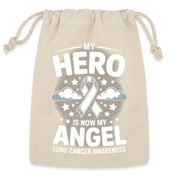 Lung Cancer Awareness Hero Design - Reusable Gift Bag - Natural - Front