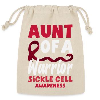 Sickle Cell Awareness Warrior Supporter Survivor - Reusable Gift Bag - Natural - Front