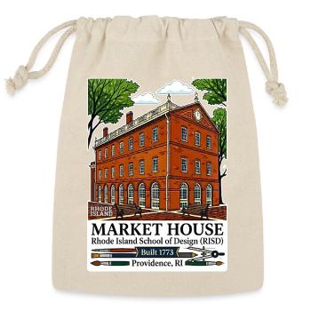 RISD Market House - Reusable Gift Bag - Natural - Front