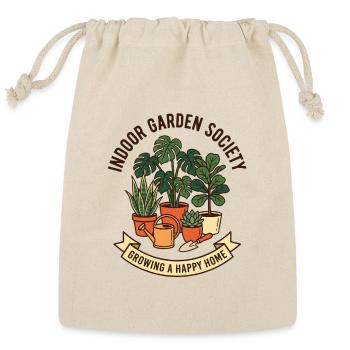 Indoor Garden Society Houseplant Botanical - Reusable Gift Bag - Natural - Front