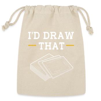 Card Player Trading Card Game - Reusable Gift Bag - Natural - Front