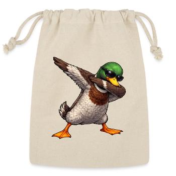 Dabbing Mallard Duck - Reusable Gift Bag - Natural - Front