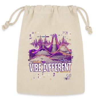 Vibe Different Neon Wave - Reusable Gift Bag - Natural - Front