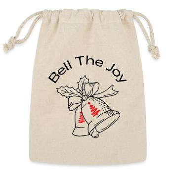 Bell the Joy - Reusable Gift Bag - Natural - Front