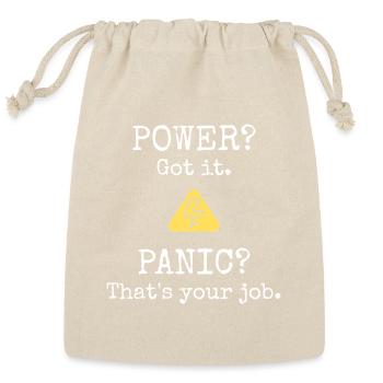 Funny Electrician | Power? Got it. - Reusable Gift Bag - Natural - Front