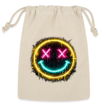 Neon Smile - Reusable Gift Bag - Natural - Front