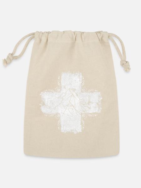 Swiss cross - Switzerland - Swiss - Reusable Gift Bag - Natural