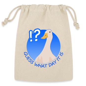 Guess What Day It is For Light Shirt - Reusable Gift Bag - Natural - Front