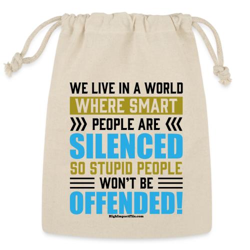 Silence Smart People for Light Colors - Reusable Gift Bag
