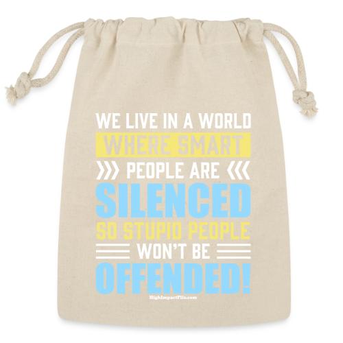 Stupid and Smart People for Dark Colors - Reusable Gift Bag