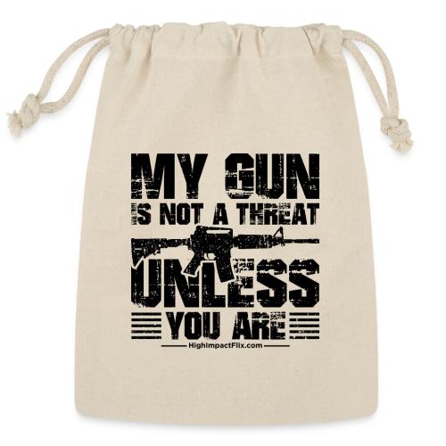My Guns are NOT a Threat BLACK - Reusable Gift Bag