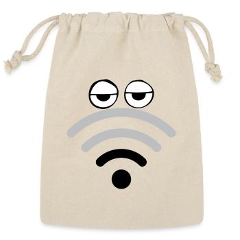 poor signal - Reusable Gift Bag - Natural - Front