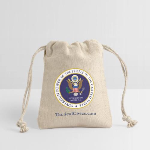 The People's Seal with blue url - Reusable Gift Bag