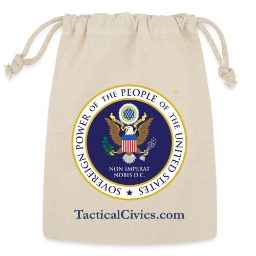The People's Seal with blue url - Reusable Gift Bag