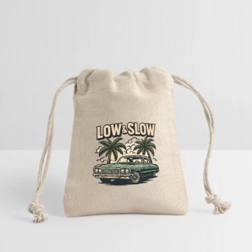 Classic Lowrider Car | Low & Slow Retro T-Shirt - Reusable Gift Bag