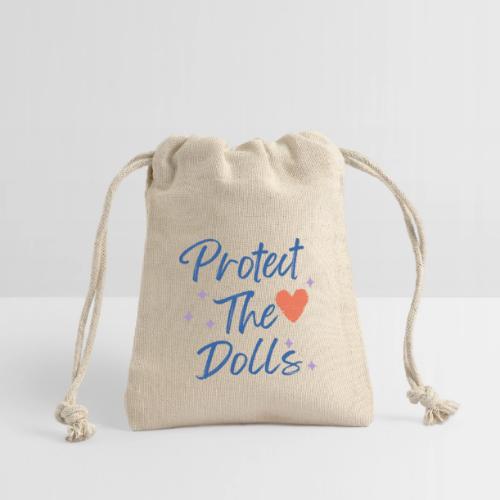 Protect The Dolls | Heart & Stars Typography - Reusable Gift Bag
