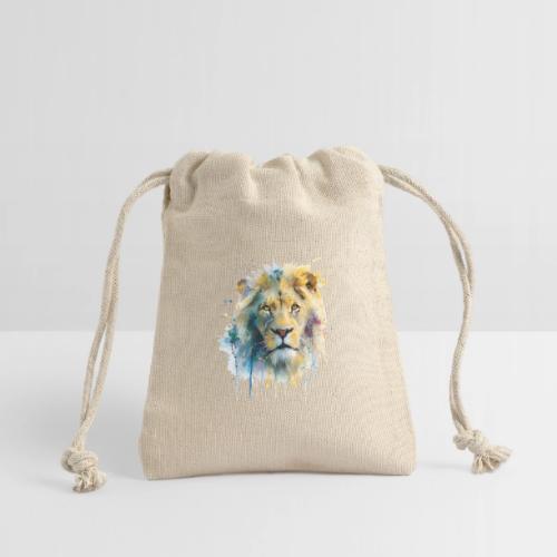 Splash-Art Lion Face - Reusable Gift Bag